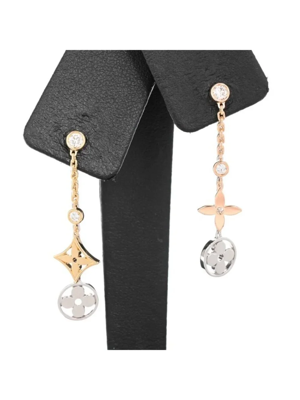 Louis Vuitton Earrings Monogram Idylle Double Chain